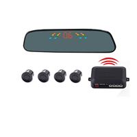 huismerk PZ-306-W auto Parking omkeren zoemer 4.3 inch LCD scherm Reverse Parking Sensors automatische Wireless Parking Wireless bijstand alarmsysteem met 4 ac