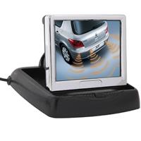 huismerk 3 5-inch vouwen auto Rearview LCD Monitor 2 kanalen AV-ingang