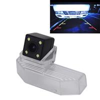 huismerk 656 × 492 effectieve pixel kleur HD waterdichte nachtzicht groothoek auto achteruitkijk Achteruitrij camera met 4 LED-lampen voor 2009 versie Mazda6