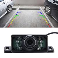 huismerk 7 LED IR Infrarood waterdichte Night Vision Rear View Camera voor auto GPS brede kijkhoek: 170 graden (DM320P)(Black)