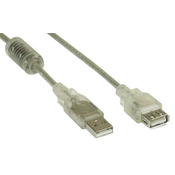 InLine 34605Q 5m USB A USB A Transparant USB-kabel