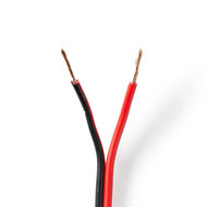 Nedis Speaker-Kabel | 2x 0,75 mm2 | 15,0 m | Folieverpakking | Zwart/Rood
