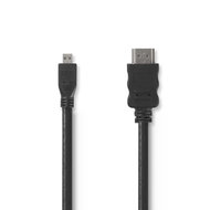 Nedis High Speed HDMI-kabel met Ethernet | HDMI-connector - HDMI-micro-connector | 1,5 m | Zwart