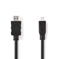 Nedis High Speed HDMI-kabel met Ethernet | HDMI-connector - HDMI-micro-connector | 2,0 m | Zwart