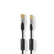 Nedis USB 2.0-Kabel | A Male - B Male | 1,8 m | Antraciet