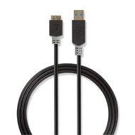 Nedis Kabel USB 3.0 | A male - Micro-B male | 2,0 m | Antraciet