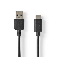 Nedis USB 3.1 Cable (Gen2) | USB-C Male - A Male | 1.0 m | Zwart
