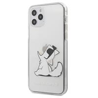 Karl Lagerfeld Doorzichtig iPhone 12 Pro Max TPU Hoesje - Choupette Eten