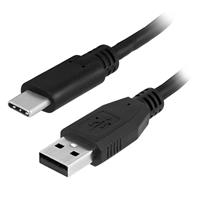 Ewent USB3.0 A zu Type-C Adapter Kabel 1 Meter - Schwarz
