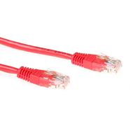 ACT Netzwerkkabel CAT5E U/UTP 0.5m Rot