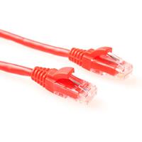 ACT CAT5E U/UTP component level patchkabel rood 0.5 m