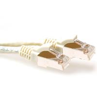 act FB6052 SFTP CAT6A Patchkabel Snagless Ivoor - 25 cm