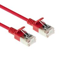 act DC7500 CAT6A U/FTP LSZH Datacenter Slimline Patch Kabel Rood - 50 cm