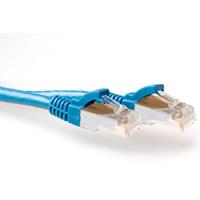 act FB6600 SFTP CAT6A Patchkabel Snagless Blauw - 50 cm