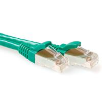 act FB6700 SFTP CAT6A Patchkabel Snagless Groen - 50 cm