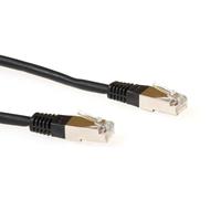 act FB9901 LSZH SFTP CAT6 Patchkabel Zwart - 1 meter