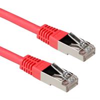 act IB5001 LSZH SFTP CAT6A Patchkabel Rood - 1 meter