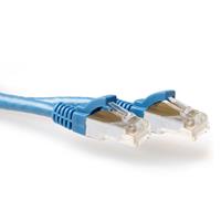 act FB7605 LSZH SFTP CAT6A Patchkabel Snagless Blauw - 5 meter