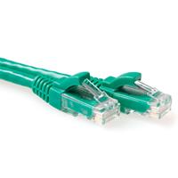 ACT Groene 15 meter U/UTP CAT6A patchkabel snagless met RJ45 connectoren