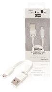 Sweex USB 2.0 Kabel USB A Male - Micro-B Male Plat 0.06 m Wit