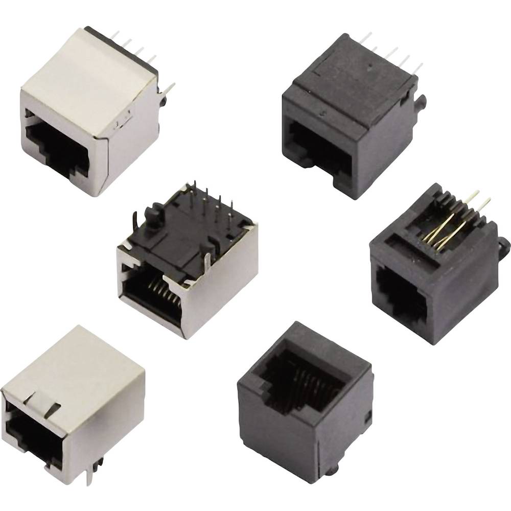 mhconnectors MH Connectors MHRJJ66NFRAS RJ12-inbouwbus 2101-0100-02 Bus, inbouw horizontaal Aantal polen: 6P6C Zilver 1 stuk(s)