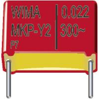 wima MKY22W12203D00KSSD 1 stuk(s) MKP-X2-ontstoringscondensator Radiaal bedraad 2200 pF 300 V/AC 10 % 10 mm (l x b x h) 13 x 4 x 9.5 mm