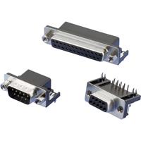 w&pproducts W & P Products 107-15-2-1-00 D-sub female connector 90 ° Aantal polen: 15 Soldeerpennen haaks 1 stuk(s)