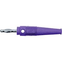 Stäubli L-41Q Lamellenstecker Stecker, gerade Stift-Ø: 4mm Violett