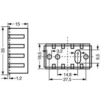 fischerelektronik ICK 35 SA Kühlkörper 20 K/W (L x B x H) 35 x 18.5 x 15mm SOT-32, TO-220