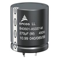 epcos TDK Elektrolyt-Kondensator SnapIn 10mm 47 µF 450 V/DC 20% (Ø x H) 22mm x 25mm 1St.