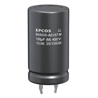 epcos TDK Elektrolyt-Kondensator SnapIn 10mm 100 µF 20% (Ø x H) 22mm x 35mm 1St.