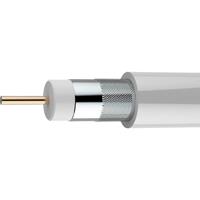 axing Koaxialkabel Außen-Durchmesser: 6.80mm 75Ω 85 dB Weiß Meterware