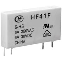 Hongfa HF41F/012-ZST Printrelais 12 V/DC 6 A 1x wisselcontact 1 stuk(s)