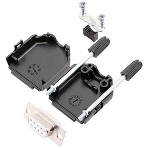 encitech DPPK09-BK-DBS-W-K 6355-8001-11 D-sub female connectorset 180 &deg; Aantal polen: 9 Soldeerkelk 1 stuk(s)