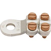 Klauke 585R10 Ringkabelschoen 4 schroeven Dwarsdoorsnede (max.): 35 mm² Gat diameter: 10.5 mm Ongeïsoleerd Metaal 1 stuk(s)
