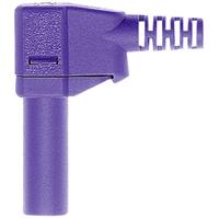 Stäubli SLS425-SW Veiligheids-lamelstekker, male Stekker, haaks Stift-Ø: 4 mm Violet 1 stuk(s)