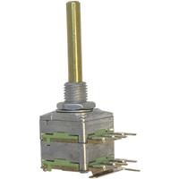 potentiometerservice Potentiometer Service 63256-02400-4007/B50K Dreh-Potentiometer 1-Gang Stereo 0.2W 50kΩ 1St.