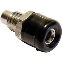 schnepp Miniatuur-laboratoriumconnector Bus, inbouw verticaal Stift-Ø: 2.6 mm Zwart 1 stuk(s)