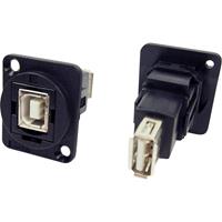 XLR-adapter USB 2.0-B bus naar USB 2.0 A-bus Adapter, inbouw CP30207N CP30207N Cliff 1 stuk(s)