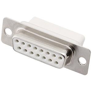 encitech DBC15-SS-W 2108-0190-12 D-sub female connector 180 &deg; Aantal polen: 15 Crimpen 1 stuk(s) Tray