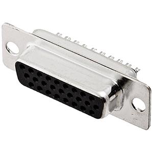 encitech HDS-26-F-T-B-S 2101-0300-12 D-sub female connector 180 &deg; Aantal polen: 26 Soldeerkelk 1 stuk(s) Tray