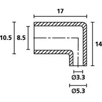 hellermanntyton HV4821 PVC-FR NA 2000 Haaksetuit Klem-Ø (max.): 5.3 mm PVC Transparant 1 stuk(s)