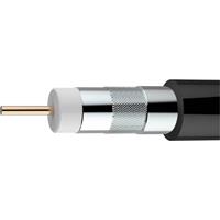 axing Koaxialkabel Außen-Durchmesser: 6.80mm 75Ω 100 dB Schwarz Meterware