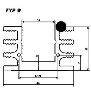 fischerelektronik Fischer Elektronik SK 76 50 SA Koellichaam 4.2 K/W (l x b x h) 50 x 32 x 20 mm TO-220, TO-126