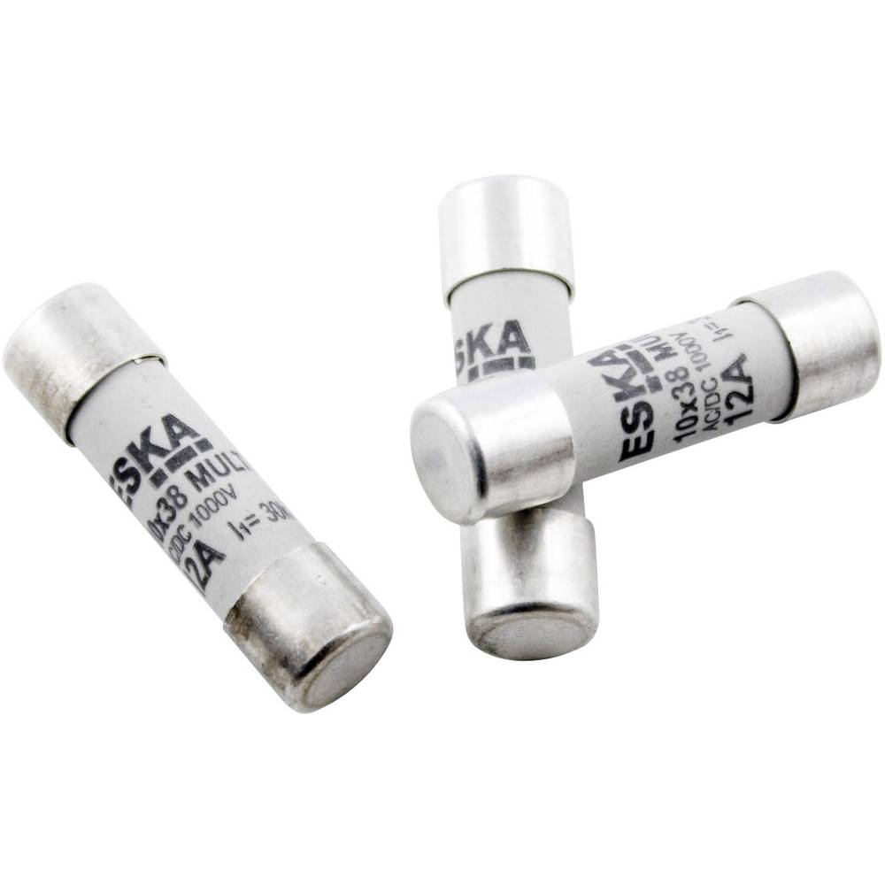 ESKA 1038317 1038317 Buiszekering (Ø x l) 10.3 mm x 38 mm 1 A 500 V Traag -T- Inhoud 1 stuk(s)