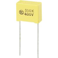 trucomponents TRU COMPONENTS 1 stuk(s) MKS-foliecondensator Radiaal bedraad 0.33 µF 400 V/DC 5 % 15 mm (l x b x h) 18 x 8.5 x 14.5 mm