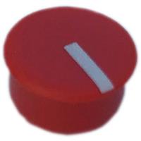 psp C100-6 Afdekkap Rood, Wit Geschikt voor Ronde knop 10 mm 1 stuk(s)