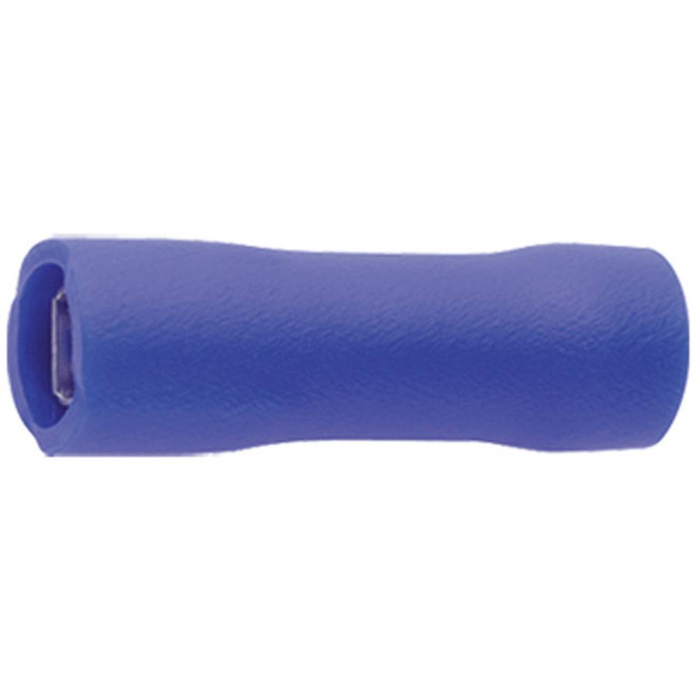 klauke 8302V Huls voor platte stekker Insteekbreedte: 4.8 mm Insteekdikte: 0.5 mm 180 ° Volledig geïsoleerd Blauw 1 stuk(s)