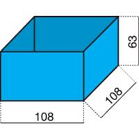 Hünersdorff Assortimentskoffer-inzet (l x b x h) 108 x 108 x 63 mm Aantal vakken: 1 1 stuk(s)