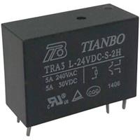 tianboelectronics Tianbo Electronics TRA3 L-24VDC-S-2H Printrelais 24 V/DC 8 A 2x NO 1 stuk(s)